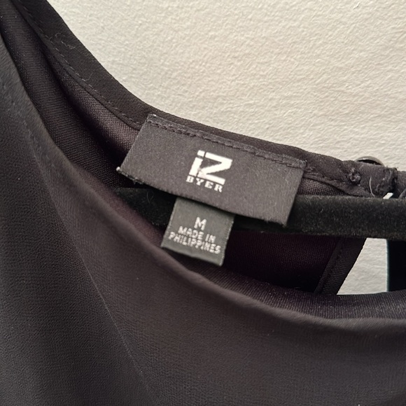 Black & Gold Iz Byer Party Dress Size Medium - Picture 4 of 5